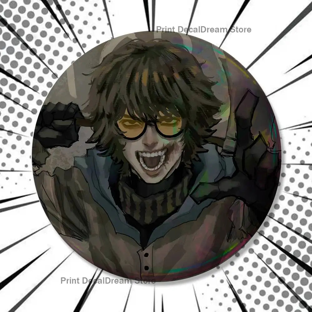 Creative Creepypasta Badges Set - Tinplate Button Pins for Clothes Backpack Jewelry Gift