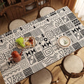 Graffiti Style Oil-Proof Waterproof Anti-Scalding Living Room Carpet - Easy to Clean