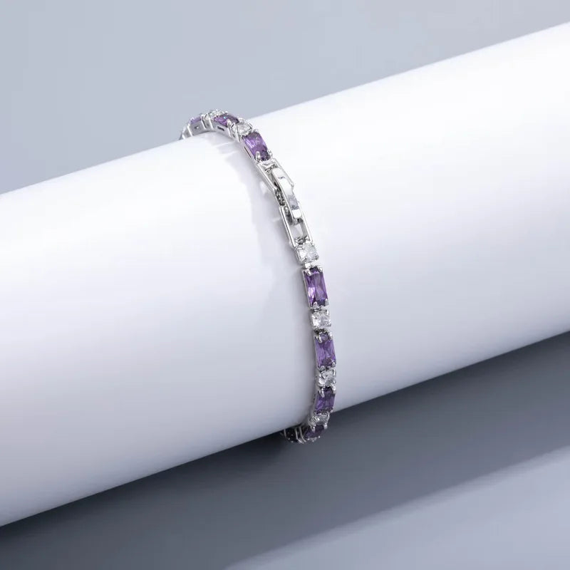 Sterling Silver Zirconia Charms Bracelets for Women Wedding & Holiday Gifts