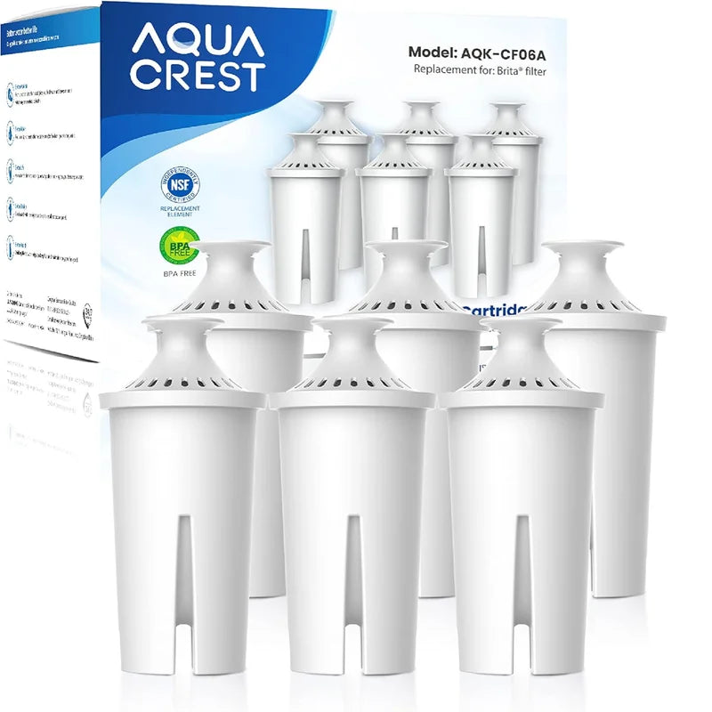 Waterdrop Water Filter Cartridges for Brita, Mavea & Dispensers – 3 or 6 Pack