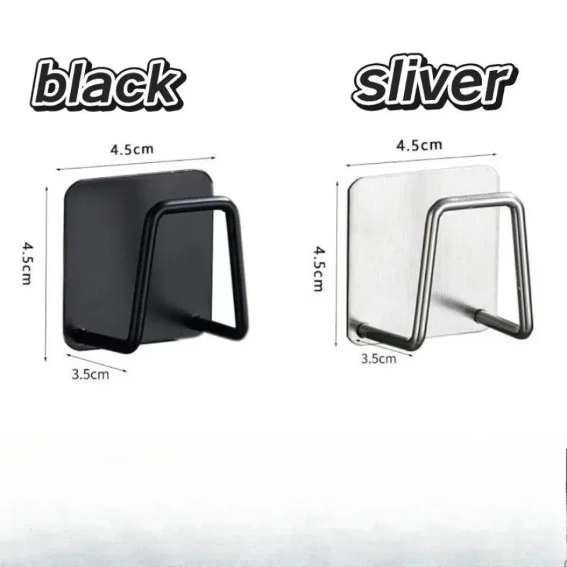 Stainless Steel Sink Sponge Holder Rack Wall Mount Organizer Kitchen Drainage