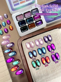 Semi-Solid Nail Polish Gel - 9 Colors Patting Gel for Nail Art & Salon Use