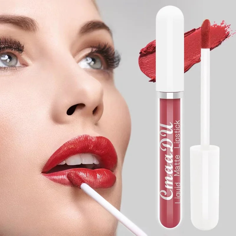 Matte Lip Gloss Liquid Lipstick - Waterproof Long-Lasting Lip Stains for Adults