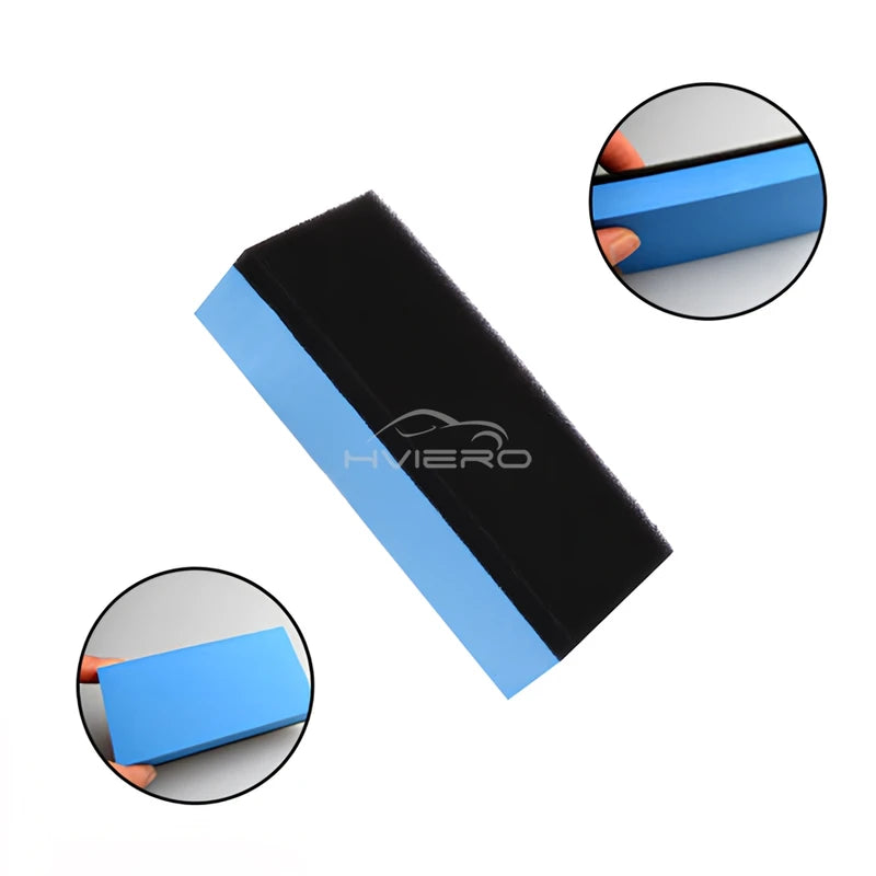Car Ceramic Coating Sponge Set - Nano Wax Applicator Pads for Auto Polishing