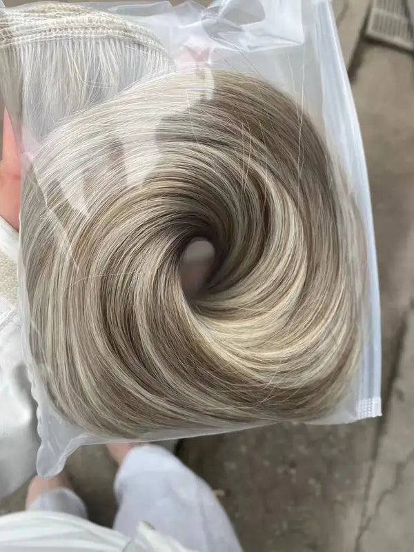 Synthetic Hair Extensions Blonde Straight Bundles Heat Resistant 12-38 Inch