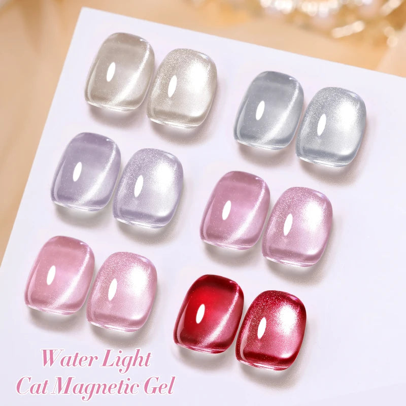 Magnetic Nail Gel Set with UV LED Soak Off 10ml - 6 Colors