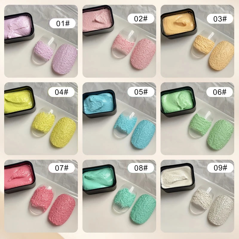 9-Grid Macaron Oil Painting Gel Set for Nails - Vibrant No Wipe Nail Polish