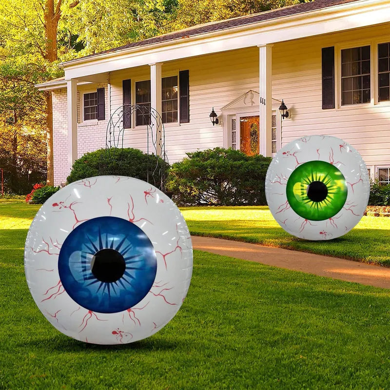 Halloween Inflatable Bloodshot Eyeball Decorations Indoor Outdoor Garden - 55cm