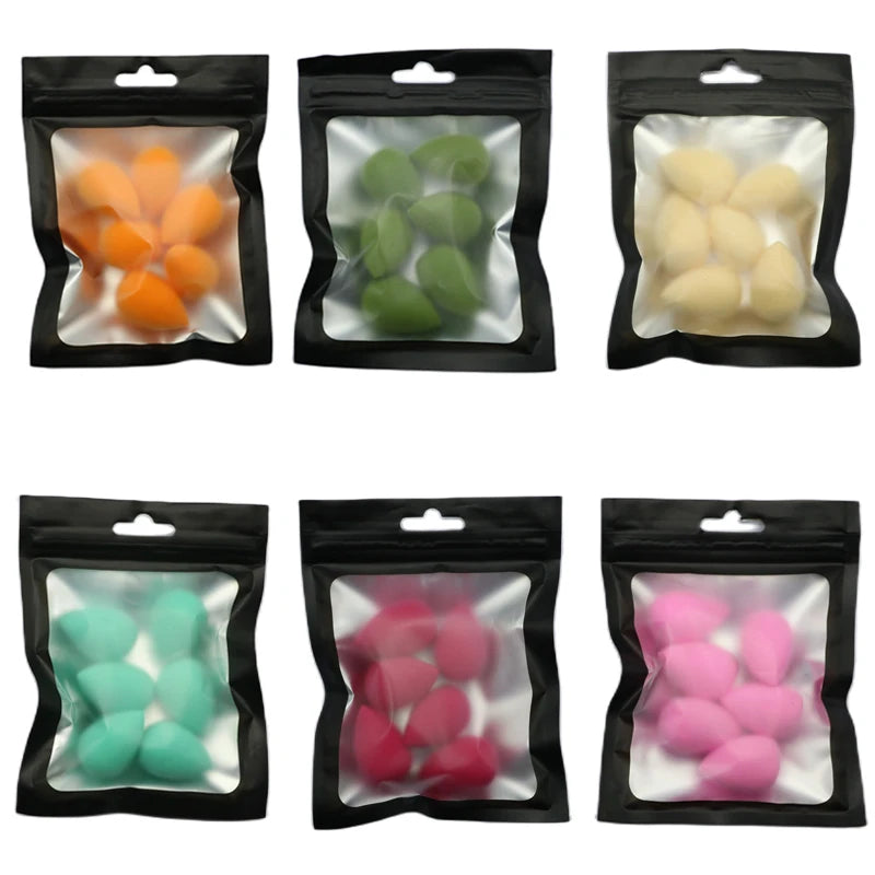 Mini Makeup Sponge Puffs Set - 6pcs Face Powder & Concealer Applicators