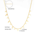 Dainty Pendant Choker Necklace for Women Girls Stainless Steel Jewelry