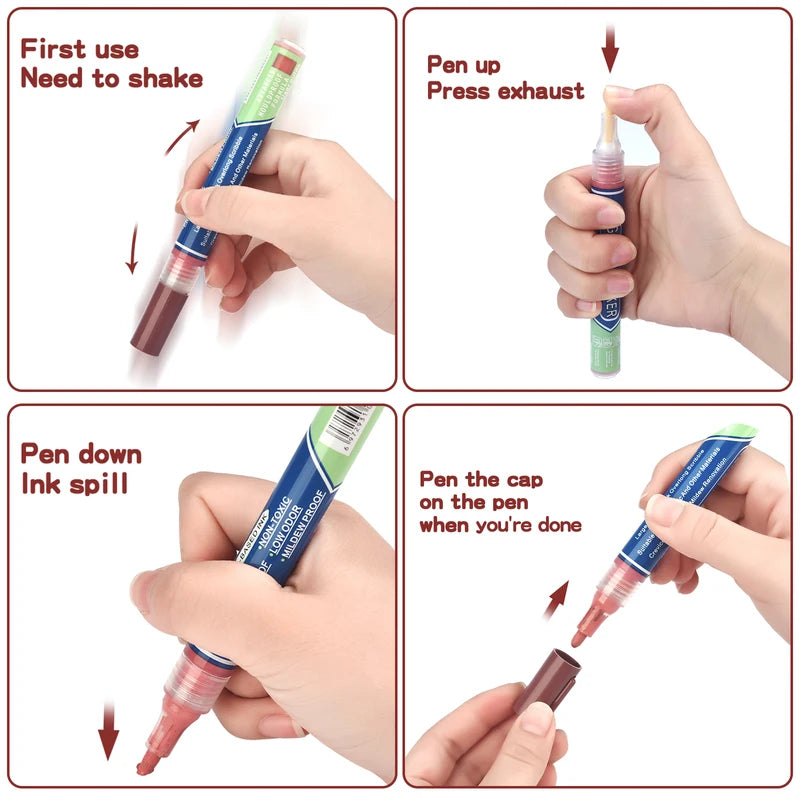 Waterproof Tile Gap Repair Marker Pen for Ceramic and Porcelain Walls