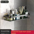 Wall Mounted Corner Bathroom Shelf Rack No Drill Shower Organizer Storage