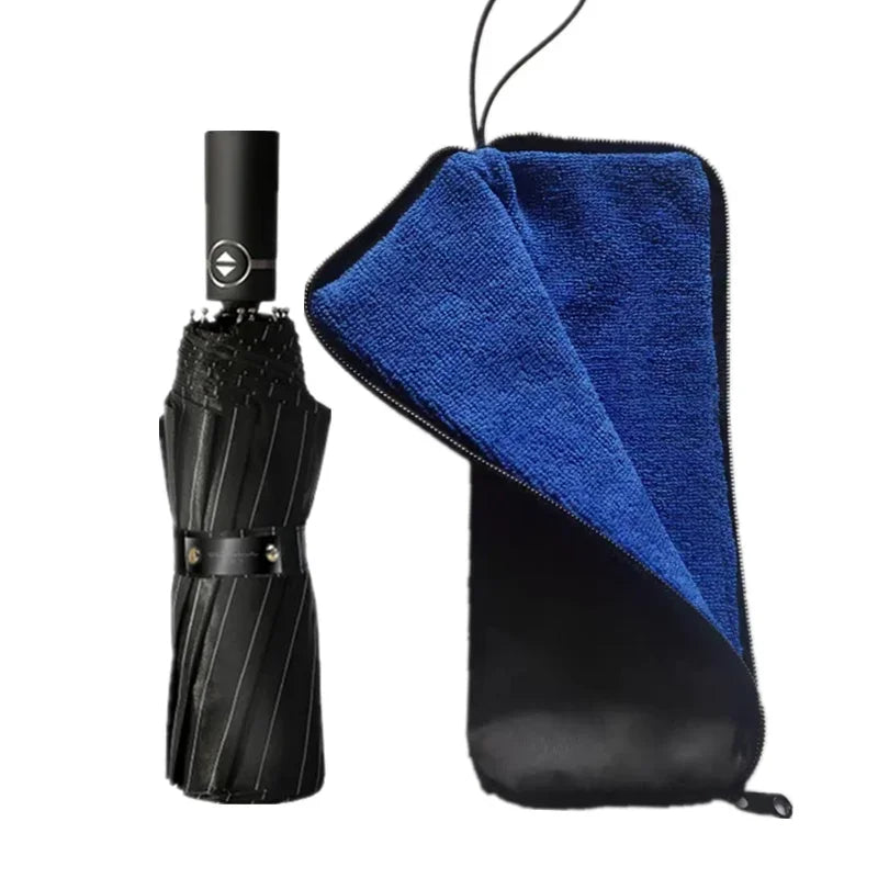 Waterproof Umbrella Storage Bag with Water-Absorbing Microfiber Portable Cover