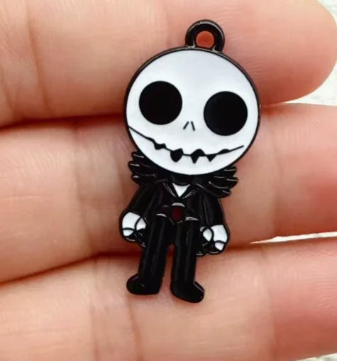10 pcs Enamel Halloween Charms for Jewelry Making Necklaces Earrings Bracelets DIY Crafts