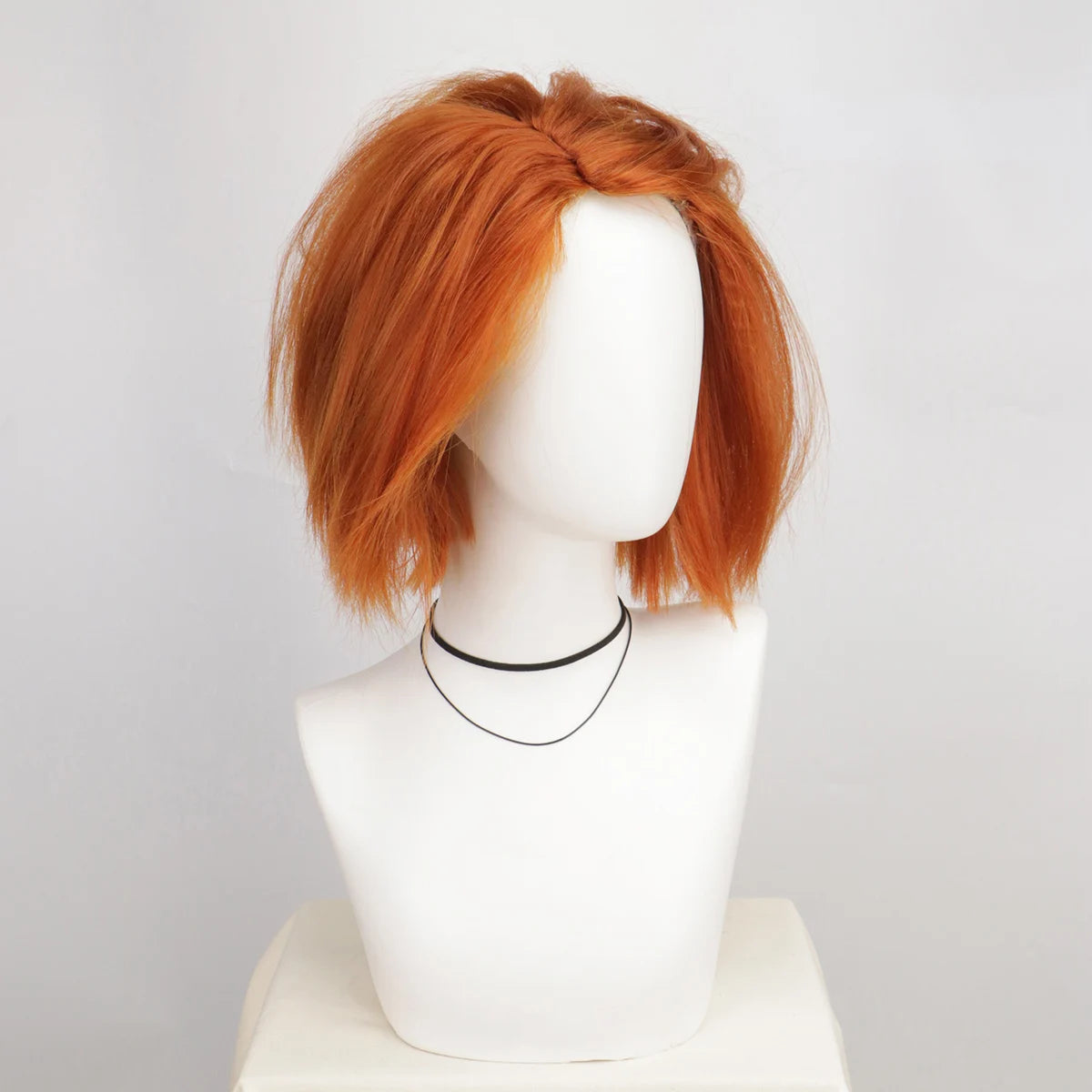 Halloween Costume Wig - Short Orange Brown Synthetic Killer Wig for Men