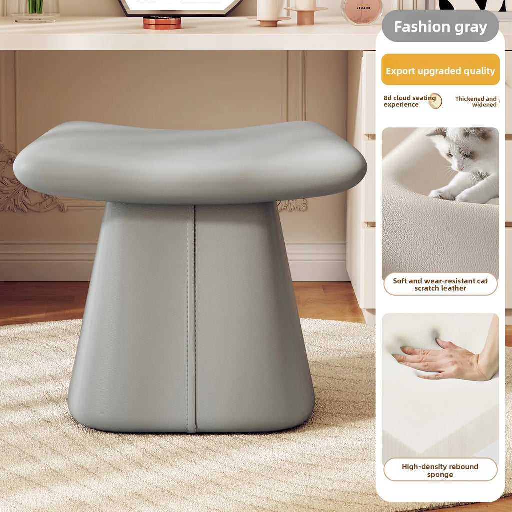 Pea-Shaped Soft Stool - Space-Saving, Skin-Friendly, Multi-Use Seat