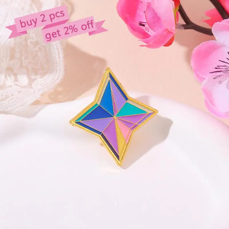 Custom Genshin Impact Prop Brooches Lapel Pins Game Jewelry Gift for Kids & Friends