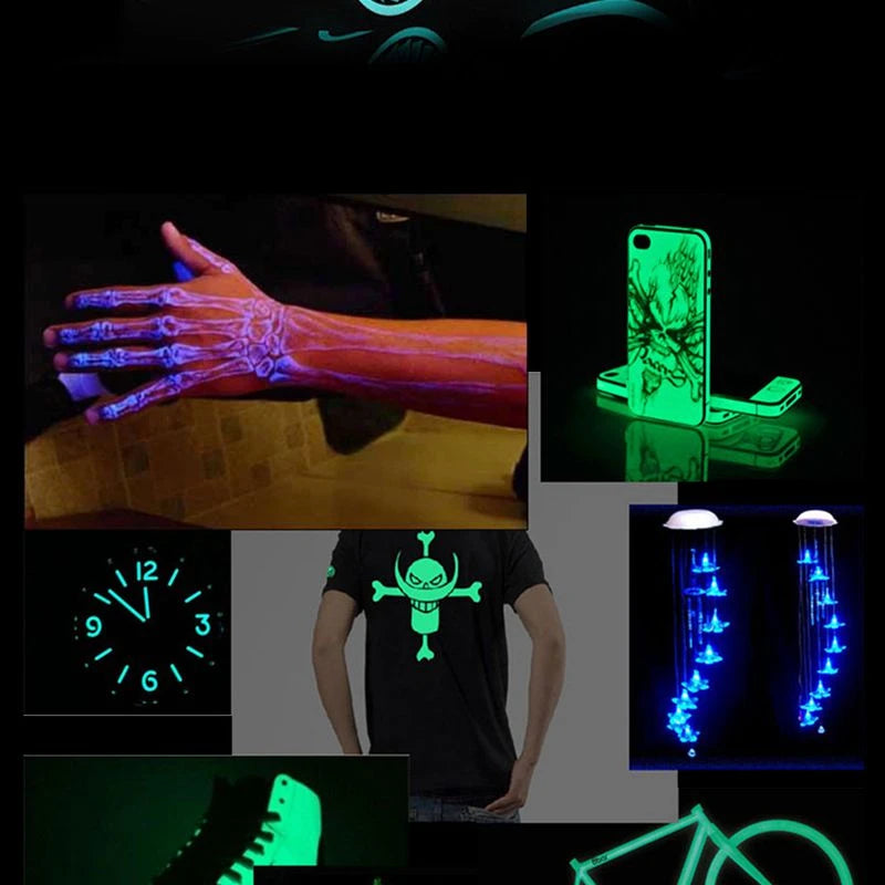 Glow in Dark Pigment Luminous Nail Glitter Powder for Nail Art & Crafts - 10g