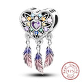 Colorful Dreamcatcher Charm Beads for Bracelets & Necklaces - Sterling Silver & More