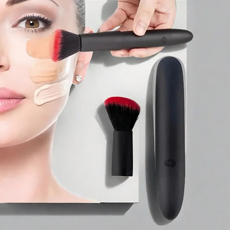 Electric Makeup Brush with Adjustable Vibration, Rechargeable Facial & Blush Tool