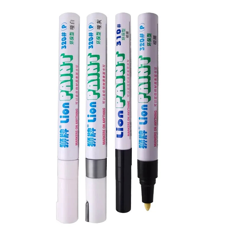 Matte Paint Pen Black Gray White Metal Waterproof Marking Pen for Industrial Use
