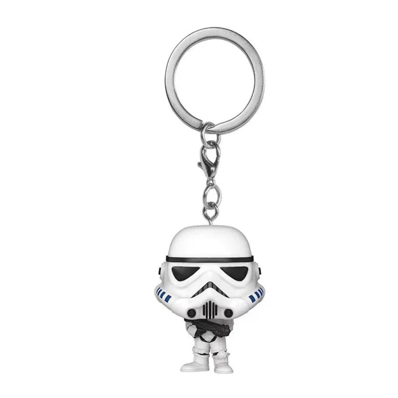 Kids PVC Keychain Toy Set - Baby Yoda, Obi-Wan, Boba Fett, Mandalorian