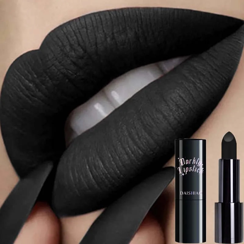 Long-Lasting Waterproof Matte Lipstick - Dark Night, Purple & Orange Shades