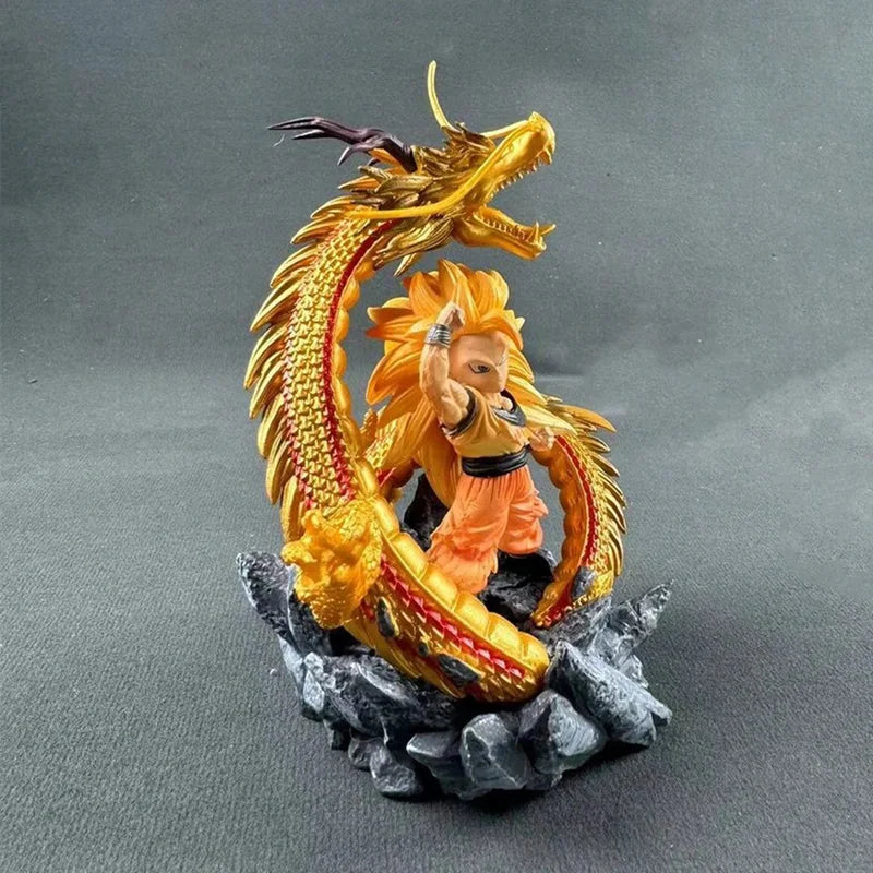 Dragon Ball Z Goku Action Figure SSJ3 PVC Model Toy - 14CM Collectible Statue