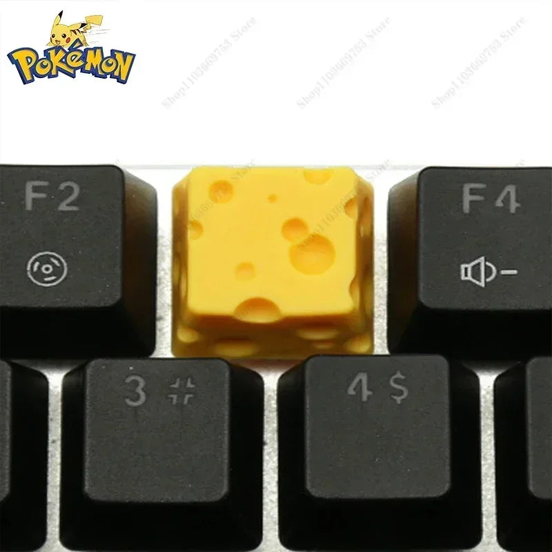 Pokemon Anime Cute Tail Keycaps for Mechanical Keyboard - Resin Artisans, Multi-Color Options