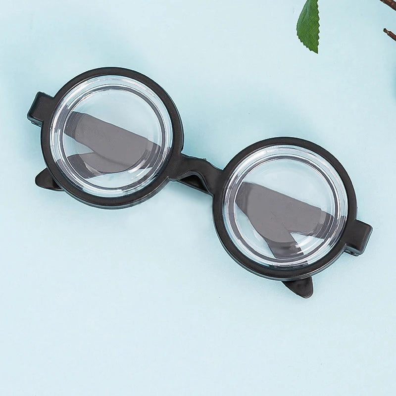 Round Plastic Glasses Costume Accessory for Halloween Party Kids Teens