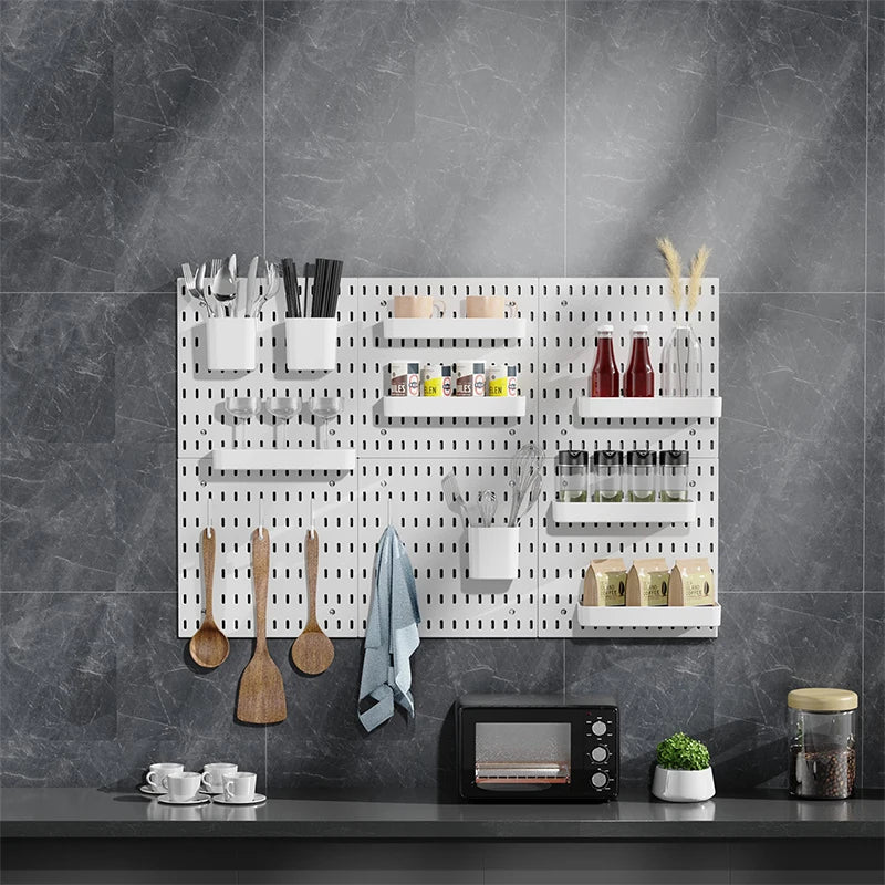 Wall Shelf Pegboard Kit for Wall Panels Home Decor Hanging Storage DIY Pegboard