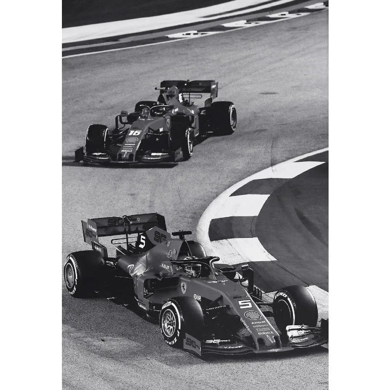 Racing Car Wall Art Canvas Poster - Sports Car Photography Home Decor