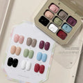 Summer Jelly Color Solid Nail Polish Gel Set - 9 Colors, Overlays & Strong Hold
