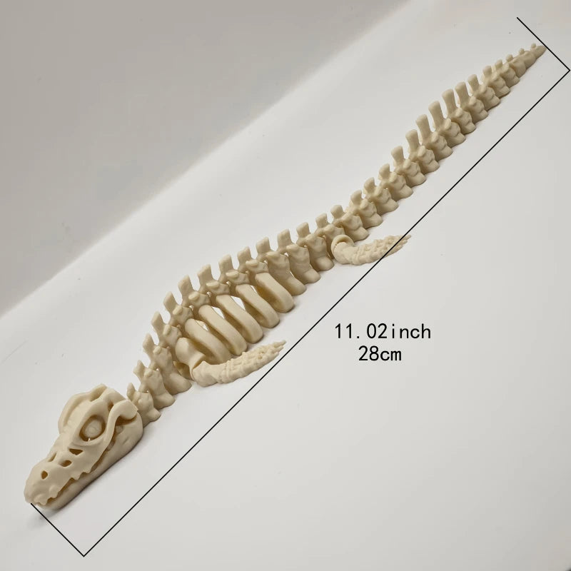 Dinosaur Skeleton Model for Aquarium Decoration Marine Reptile Display