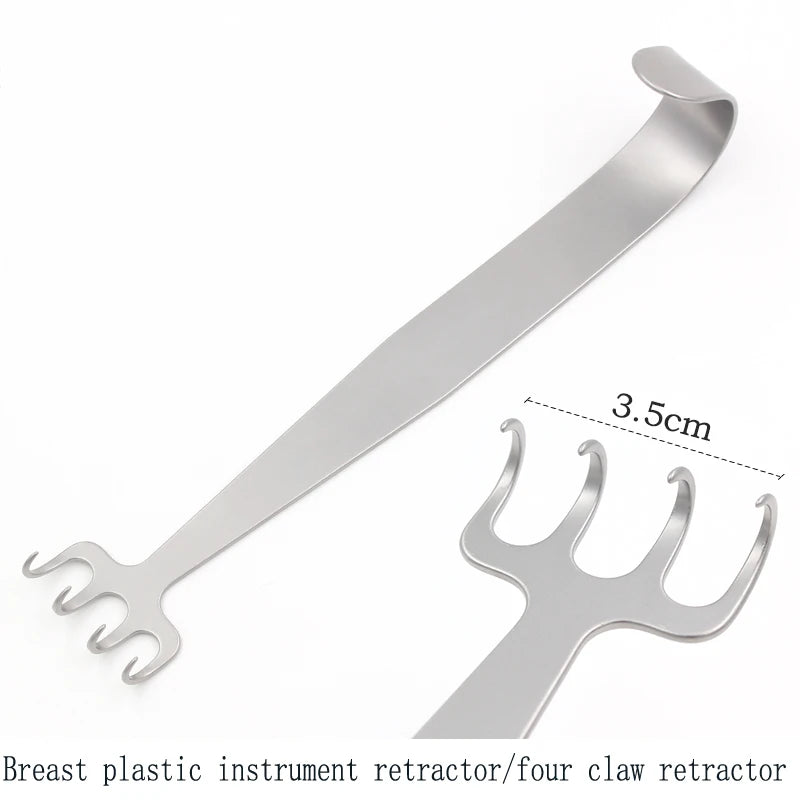 Double Head Breast Retractor Surgical Instrument - Stainless Steel Claw Tool