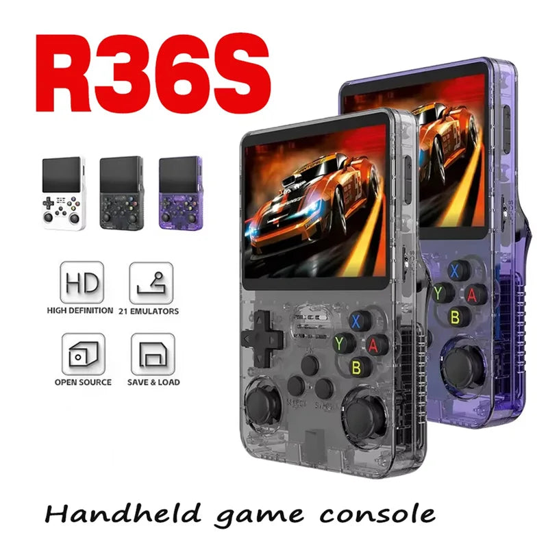 Retro Handheld Game Console with 128GB Storage - Portable Linux System