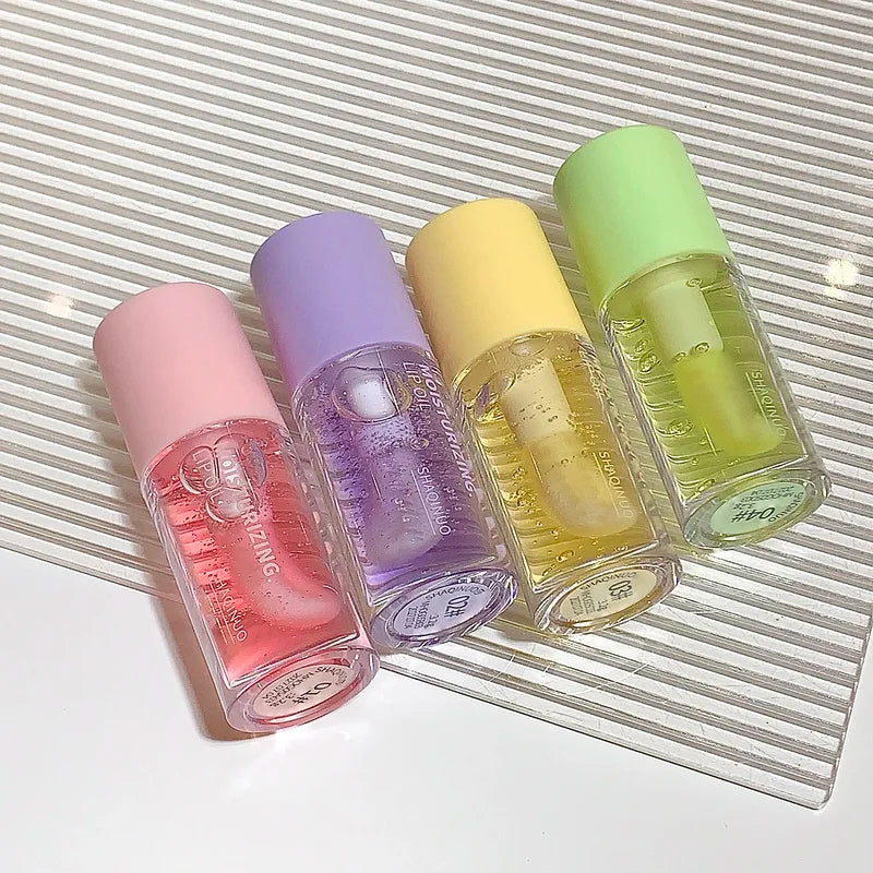 Hydrating Lip Oil with Glossy Finish, Non-Sticky Moisturizer & Plumper - Clear & Color Variants