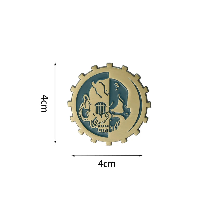 Religious Logo Badge Brooch Metal Pin - Adeptus Mechanicus Warhammer 40K Collectible