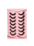 False Eyelash Strips 7/10 Pairs Reusable 3D Mink Fluffy Makeup Lashes