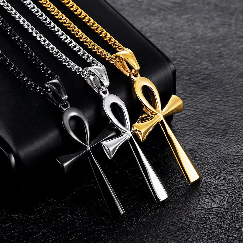 Egyptian Ankh Cross Pendant Necklace - Symbol of Life Jewelry Wholesale