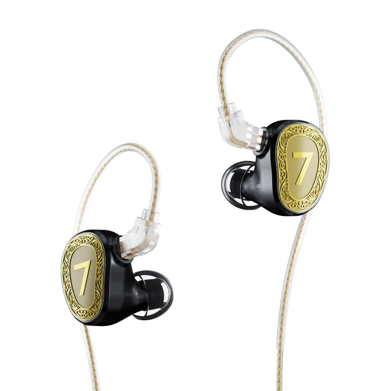 Dual Dynamic Driver Earphones with Detachable Cable and Target Curve Tuning