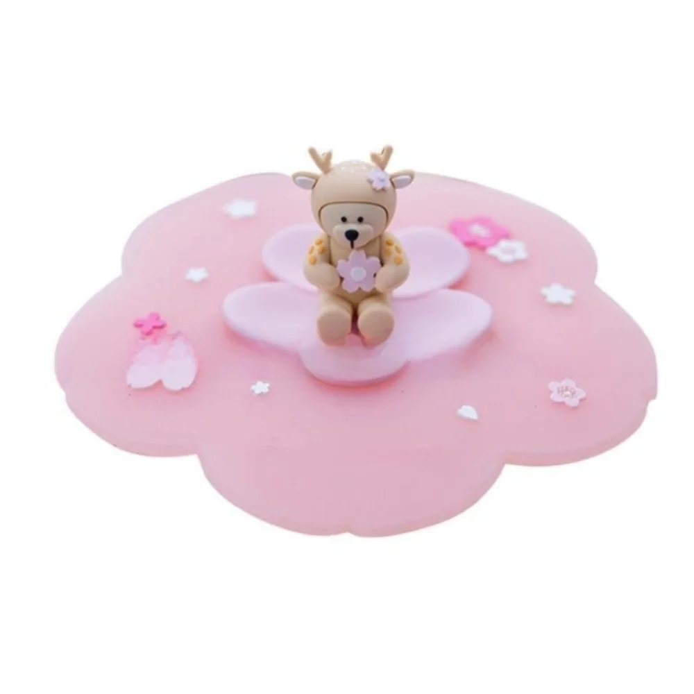 Silicone Cup Cover Heat-Resistant Leak-Proof Dustproof Mug Lid Universal Fit