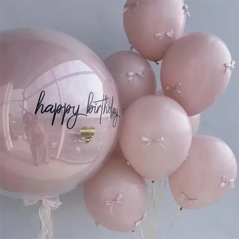 Pink Latex Balloons Set - 10 Inch & 16 Inch for Birthday Wedding Baby Shower Decor
