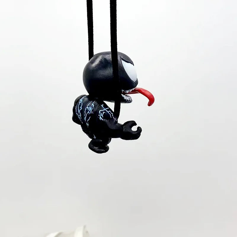 Venom Joker Car Rearview Mirror Pendant - Interior Accessories Mini Model Toy Action Figure Set