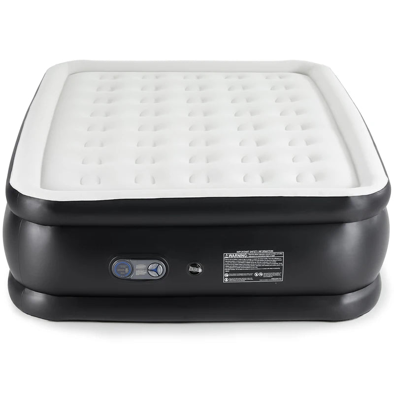 Queen Air Mattress with Built-in Pump, 22 Inch Tall Inflatable Bed for Camping & Home