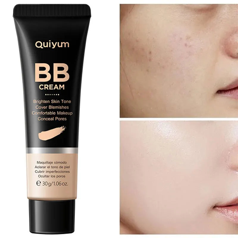 High Coverage Waterproof BB Cream Foundation Concealer Primer - Brighten & Even Skin Tone
