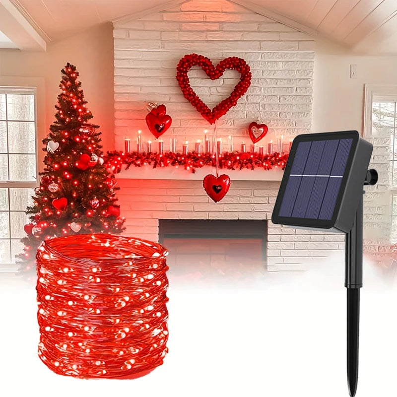 Outdoor Solar String Lights 4m-32m RGB Fairy Light Garden Decoration