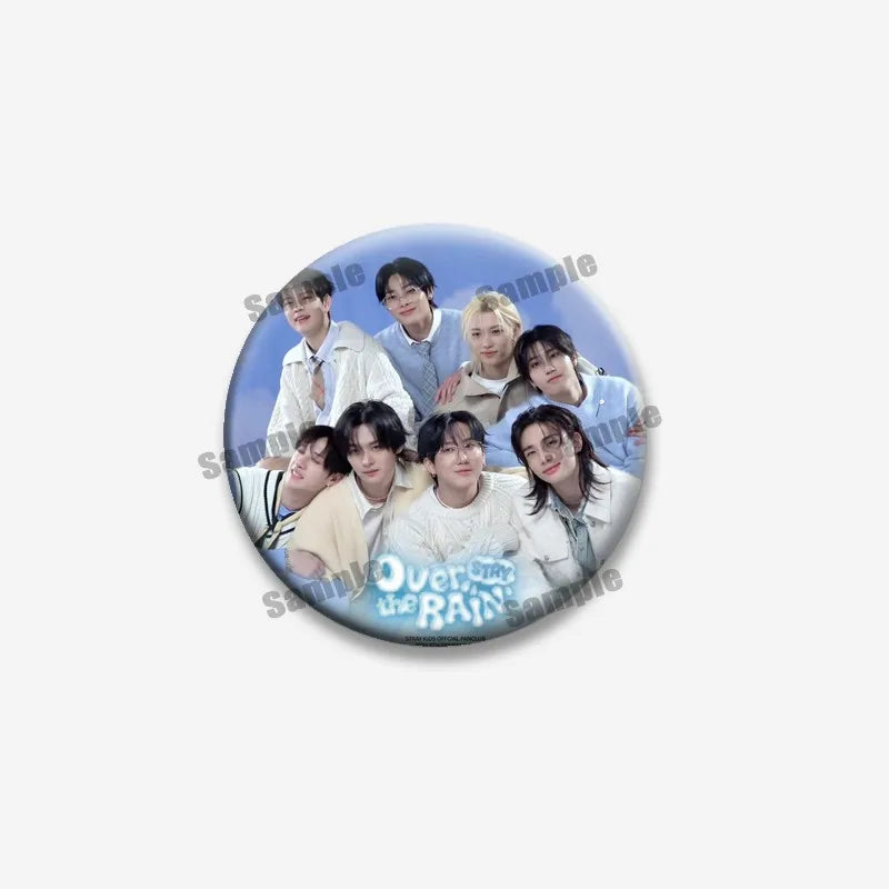 Kpop Boys Band Coin Badge Lapel Pin Jewelry for Fans - Multiple Colors & Sizes