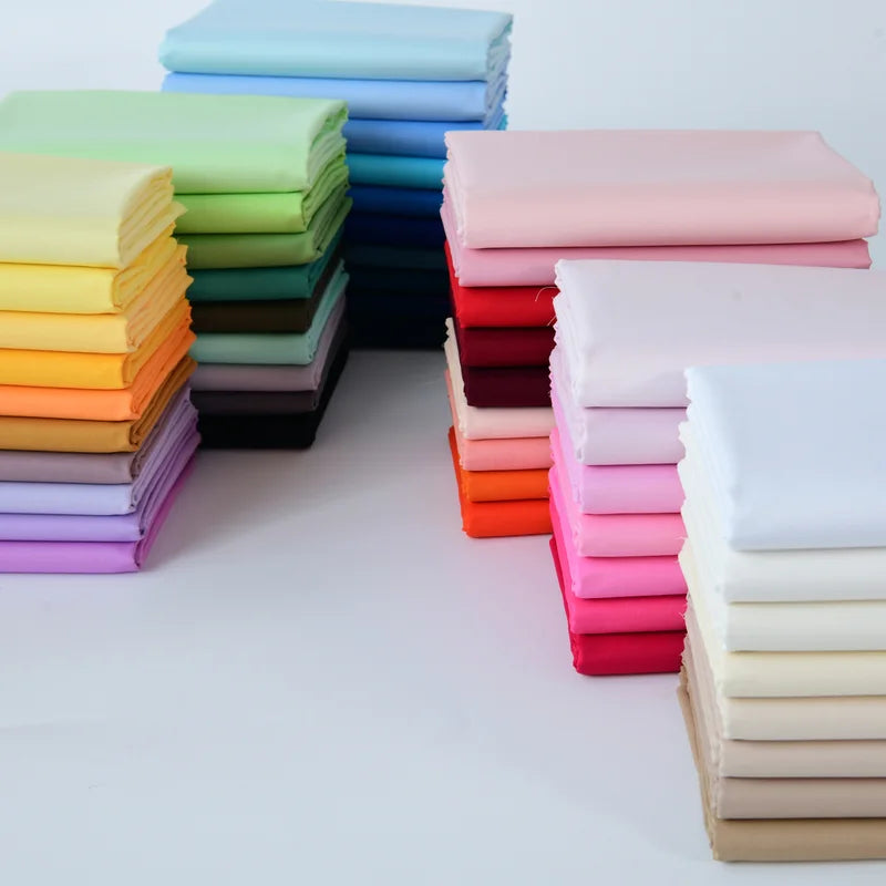 Cotton Fabric Solid Color Cloth for Sewing and DIY Clothing Projects