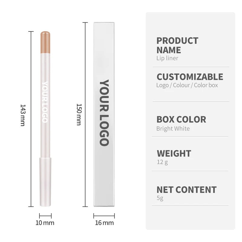 Long Lasting Waterproof Lip Liner with Custom Logo - 26 Colors Wholesale